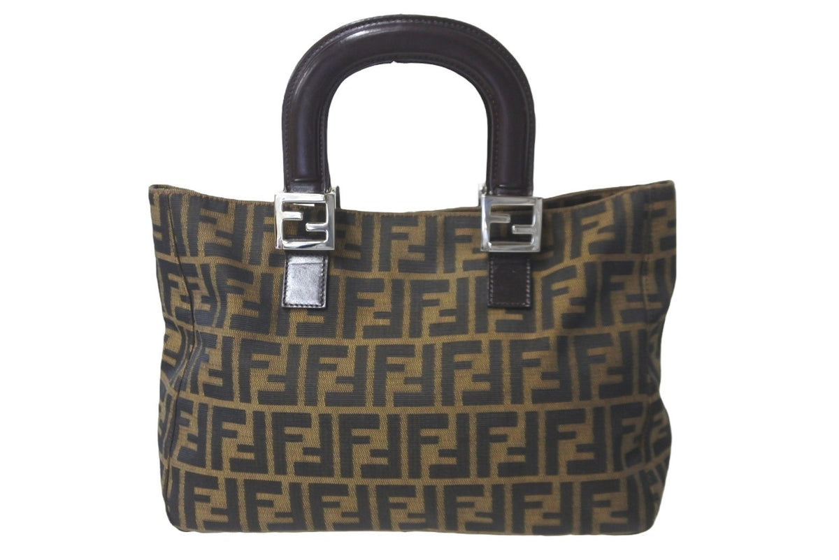 FENDI フェンディ ハンドバッグ トートバッグ ズッカ柄 マンマバケット レディース 26693 美品 中古 57425 – Casanova  Vintage