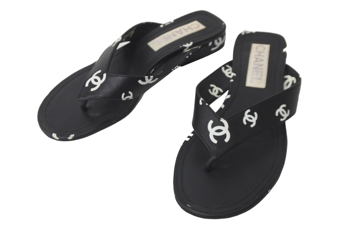 CHANEL シャネル ココビーチ サンダル トングサンダル ダブルC ココ