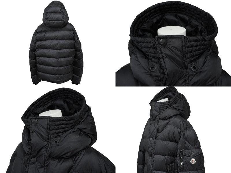 MONCLER モンクレール BASILE GIUBBOTTO ダウンジャケット サイズ4 ブラック 420914196105 53329 美品 中古  60650 – Casanova Vintage