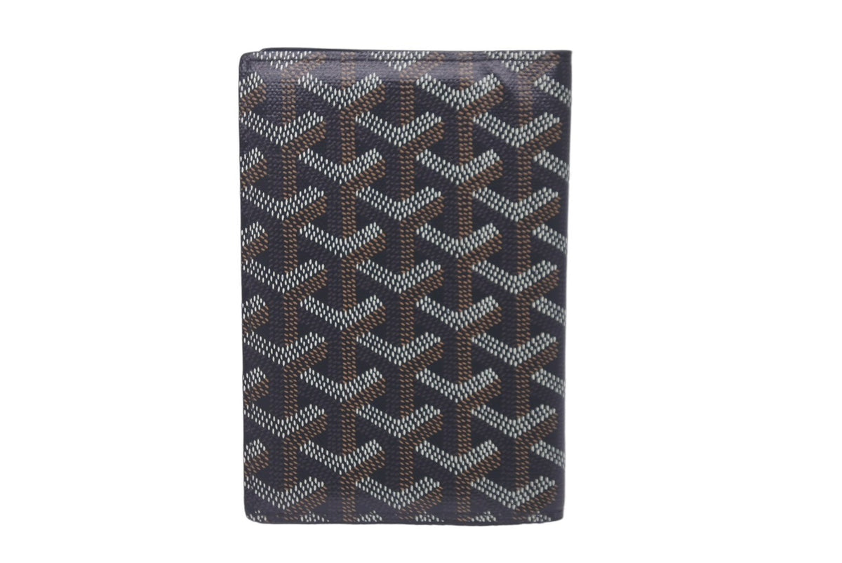 【新品】ゴヤール グルネル パスポートケース ブラック＆ナチュラル GRENELLE PASSPORT COVER - Maison Goyard