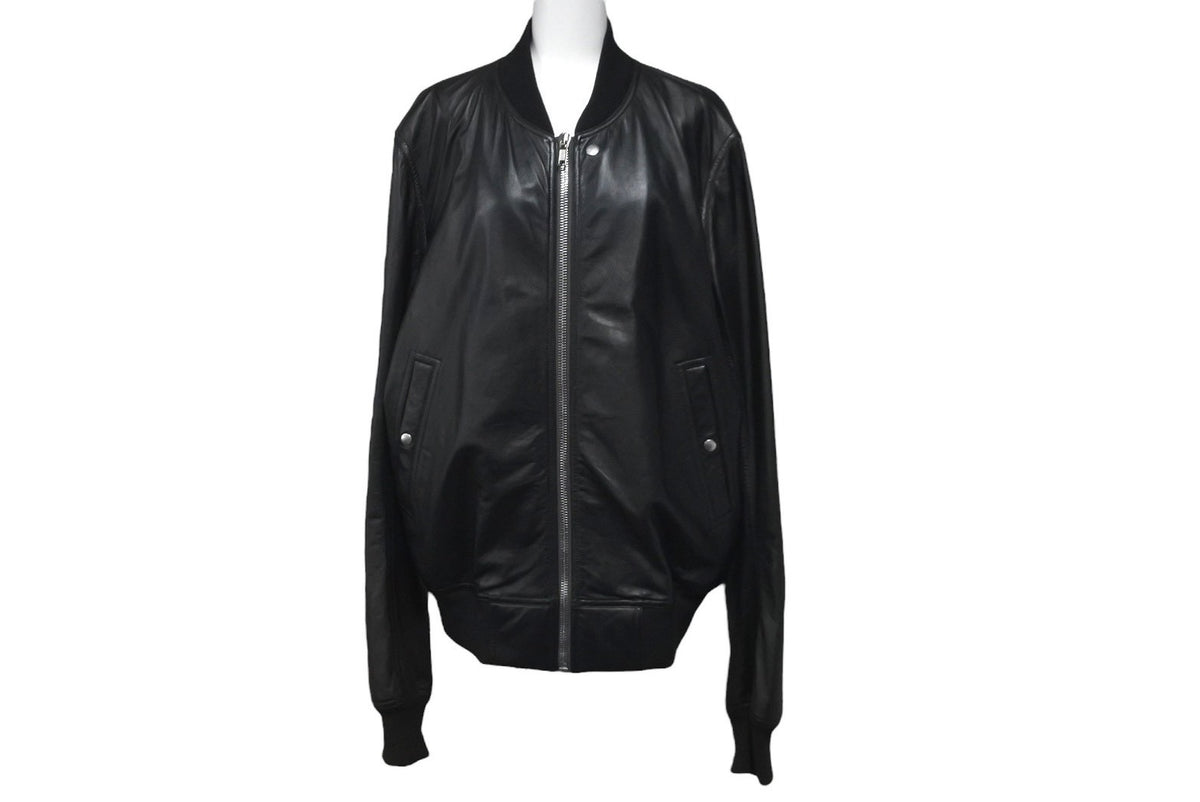 Rick Owens リックオウエンス レザージャケット RU02B2786-LLP シープレザー ブラック シルバー金具 美品 中古 61520 –  Casanova Vintage