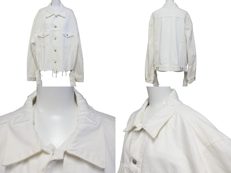BALENCIAGA バレンシアガ 19SS カットウエストバンド デニムジャケット