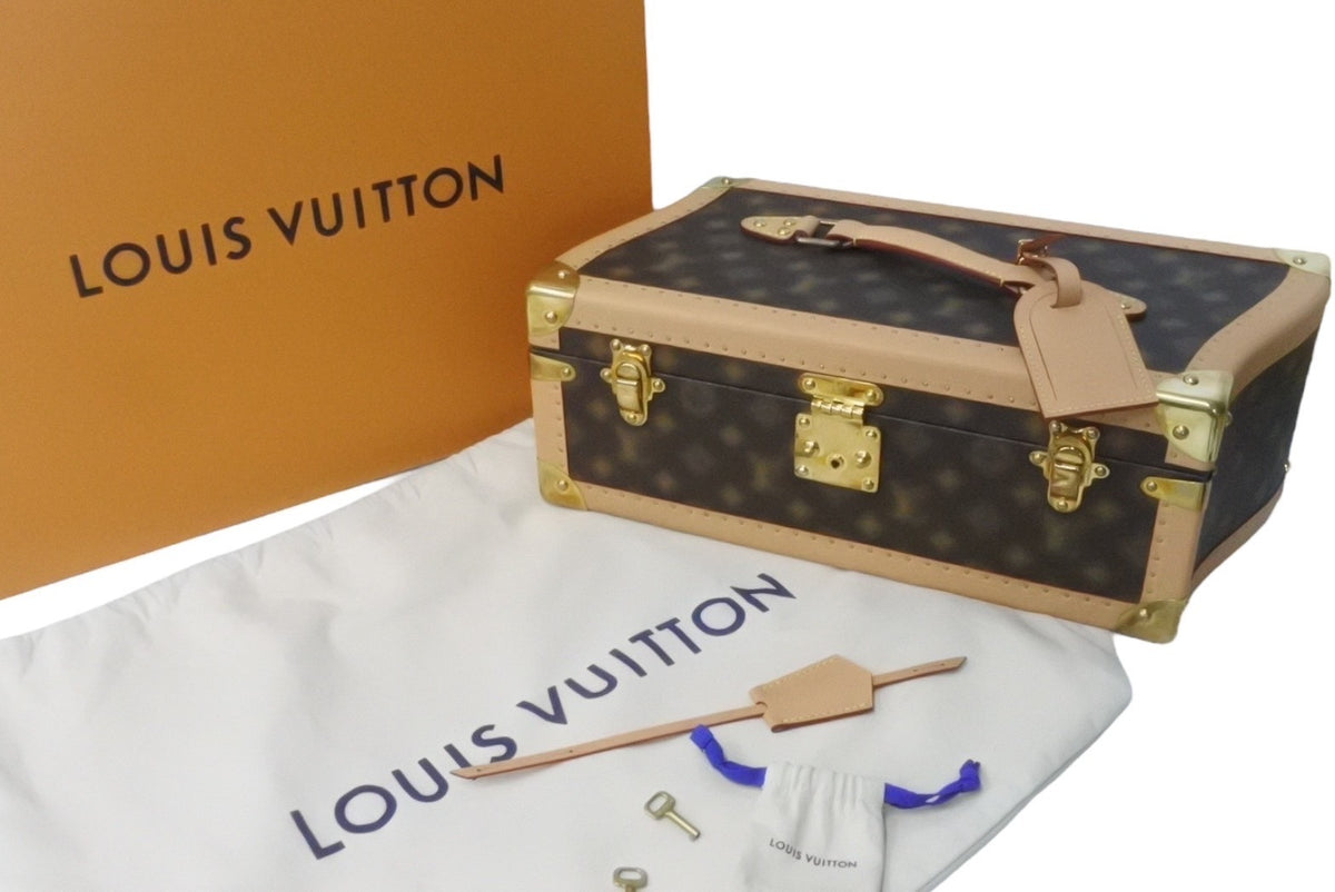 22年 新品同様 LOUIS VUITTON ルイヴィトン トランク コフレ モノグラム モザイク M46132 モノグラム ゴールド金具 61748  – Casanova Vintage