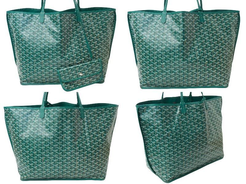 極美品 GOYARD ゴヤール アンジュGM トートバッグ ANJOUSGMLCG09TY09P PVCコーティングキャンバス グリーン 中古  62111 – Casanova Vintage