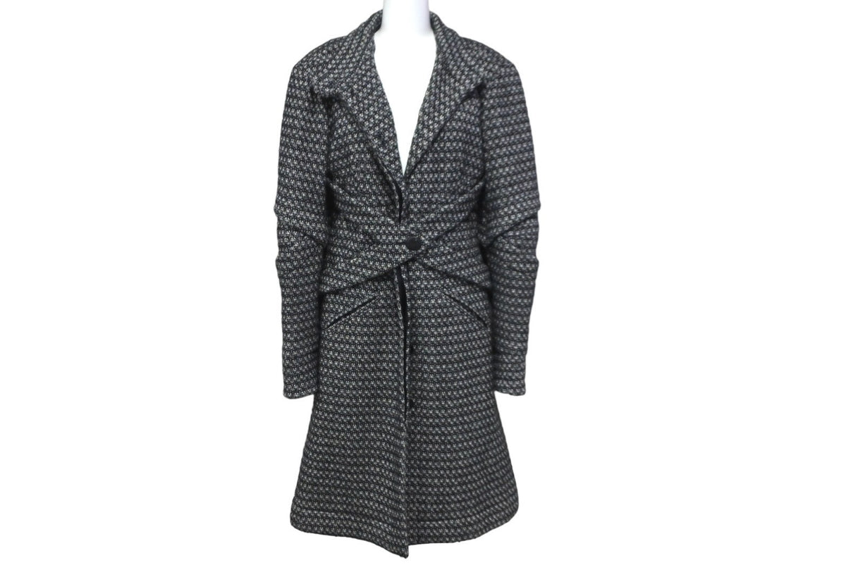 CHANEL シャネル ツイードコート P38997V28200 ブラック ホワイト