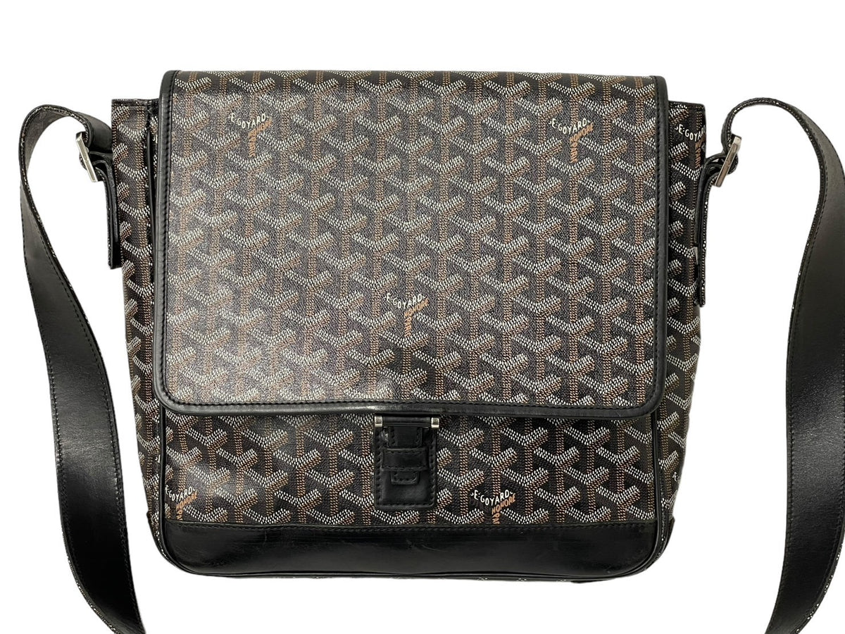 GOYARD GRAND BLEU MM 旧型 ゴヤール グランブルーMM ショルダーバッグ ブラック 美品 中古 64635 – Casanova  Vintage