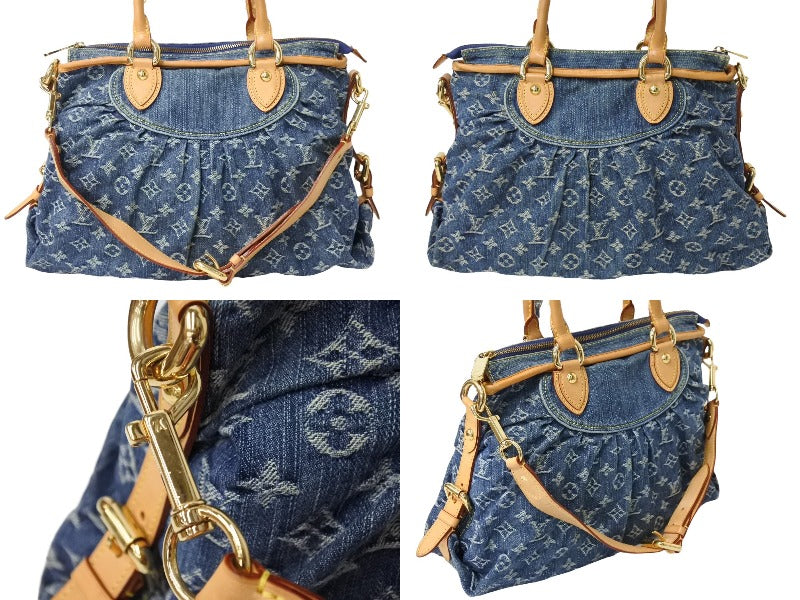 LOUIS VUITTON ルイヴィトン ネオカヴィMM ハンドバッグ M95349 2WAY モノグラム デニム ゴールド金具 美品 中古  65096 – Casanova Vintage