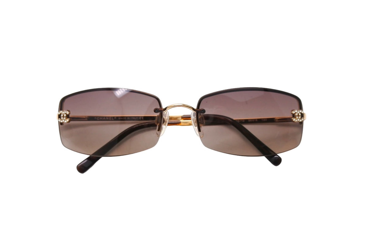 CHANEL シャネル サングラス メガネ 4093-B イタリア製 メタル ライン