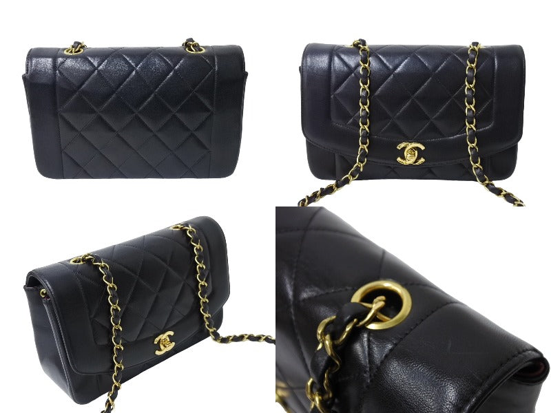 CHANEL シャネル シングルフラップ ダイアナマトラッセ22 ショルダーバッグ 3番台 A05289 ラムスキン 美品 中古 65600 –  Casanova Vintage