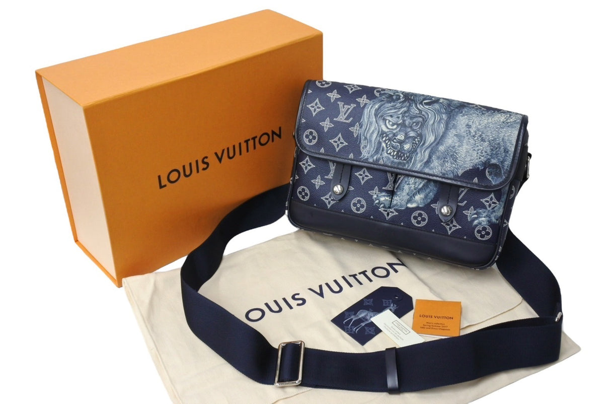 極美品 LouisVuitton ルイヴィトン メッセンジャーPM ライオン モノグラム サバンナ ショルダーバッグ M54248 ネイビー 中古  65615 – Casanova Vintage