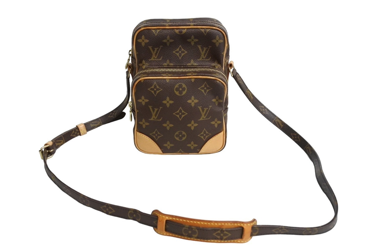 LOUIS VUITTON ルイヴィトン アマゾン ショルダーバッグ モノグラム M45236 PVC ヌメ革 ブラウン 美品 中古 65954 –  Casanova Vintage