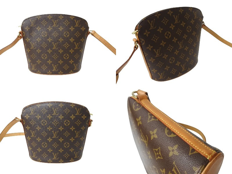 LOUIS VUITTON ルイヴィトン ドルーオ ショルダーバック M51290 モノグラム ブラウン ゴールド金具 美品 中古 66059 –  Casanova Vintage