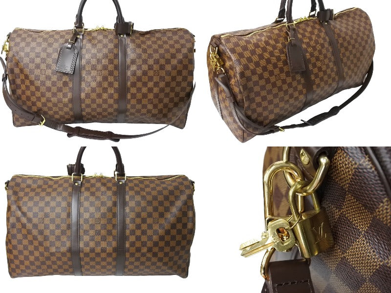 極美品 LOUIS VUITTON ルイヴィトン ボストンバッグ キーポルバンドリエール 55 ダミエキャンバス ブラウン N41414 中古  66098 – Casanova Vintage