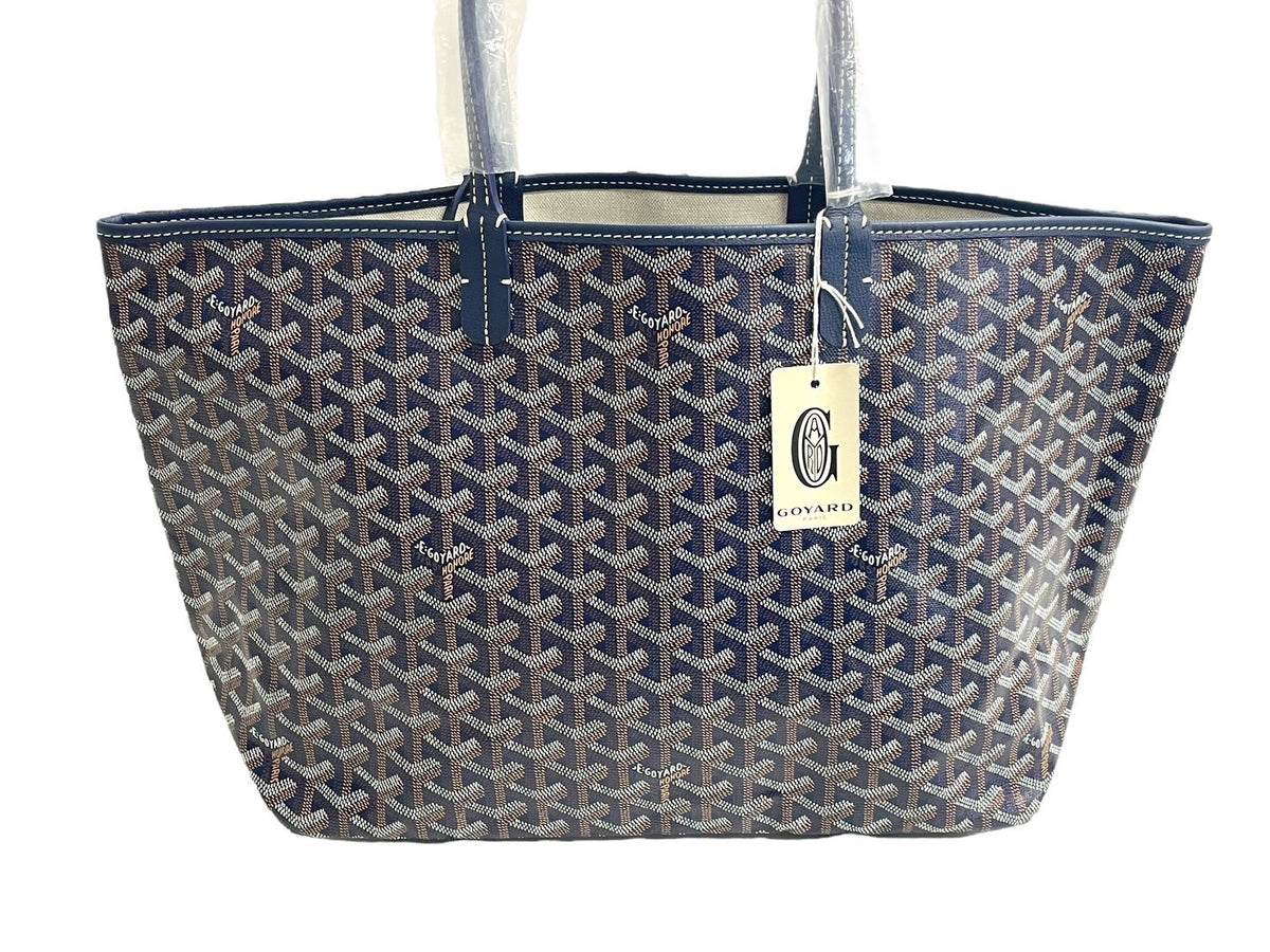 新品未使用 GOYARD ゴヤール SAINTLOUIS PM VERT サンルイPM トートバッグ ゴヤールディンキャンバス ネイビー カーフスキン  中古 66116 – Casanova Vintage