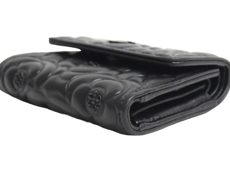 CHANEL シャネル 三つ折り財布 24番台 カメリア ココマーク ライン