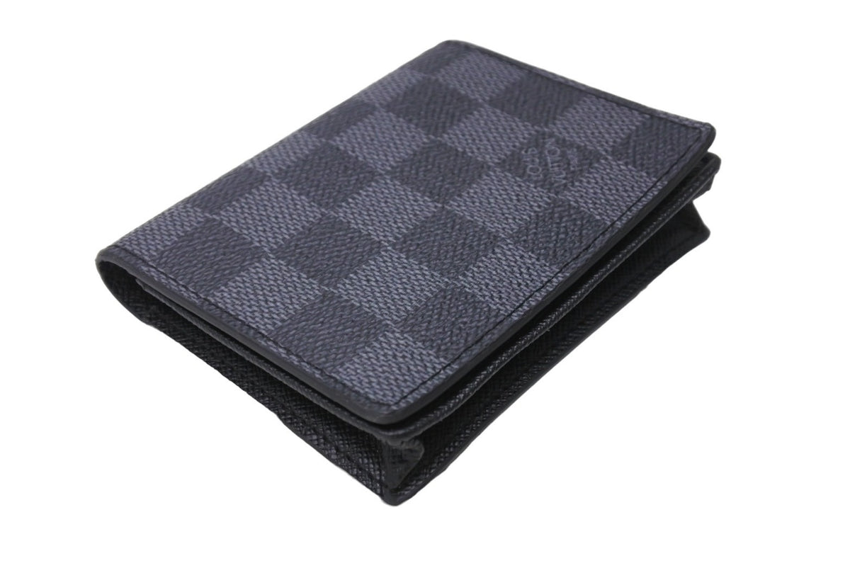 ★美品★　ルイヴィトン　ダミエ　グラフィット　カードホルダー 楽天市場】ルイヴィトン 二つ折りカードケース パスケース ダミエグラ