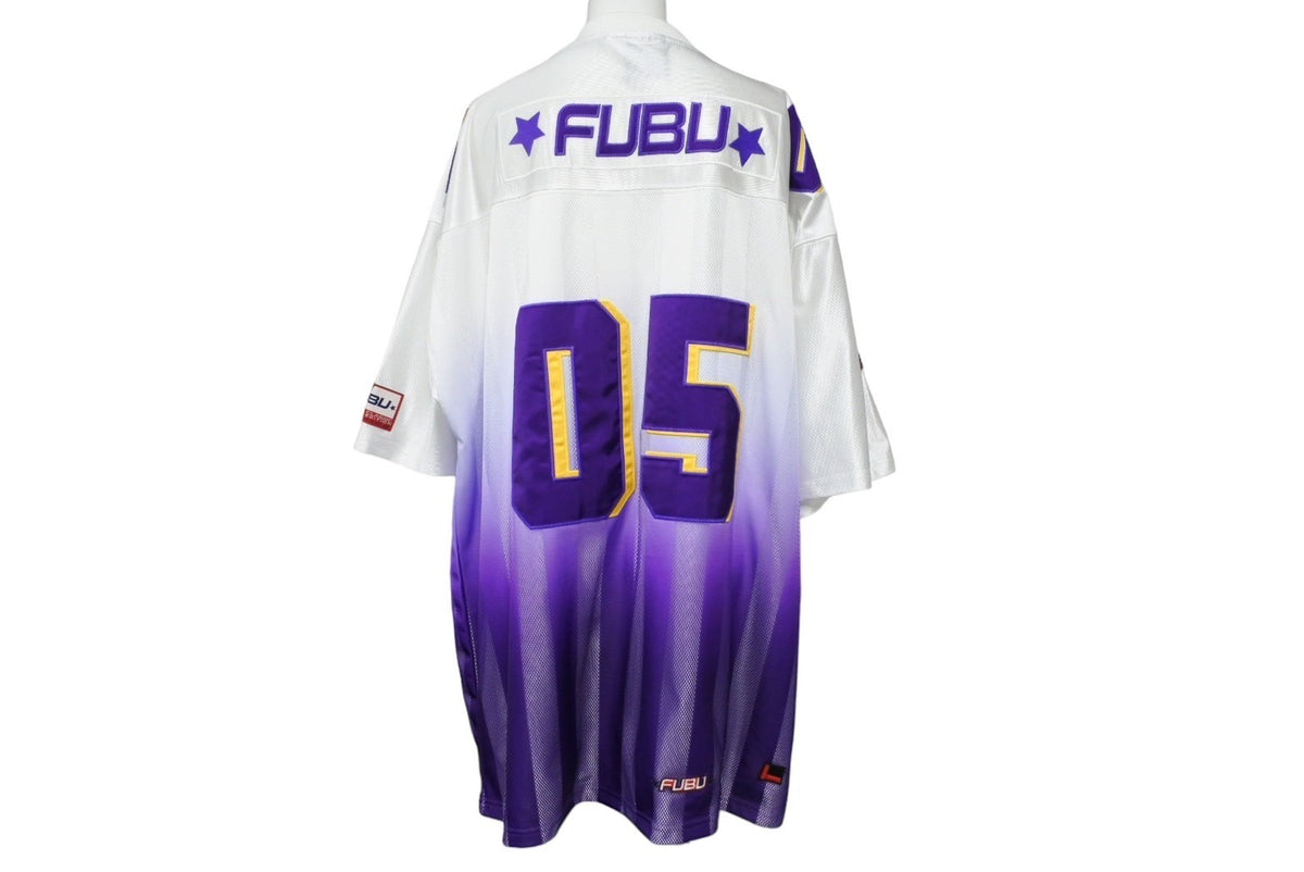 FUBU アメリカンフットボールシャツ Lサイズ グレー/イエロー FUBU アメリカンフットボールシャツ Lサイズ グレー/イエロー フブ