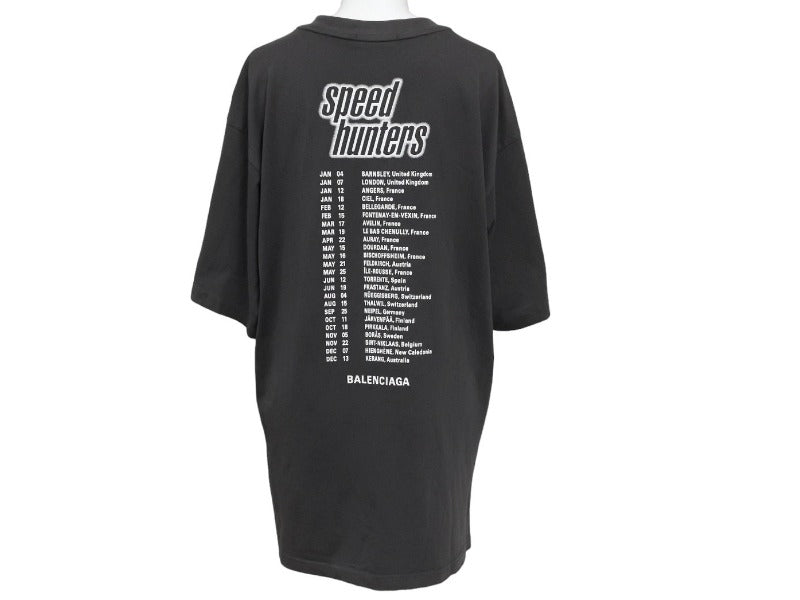 BALENCIAGA バレンシアガ SPEEDHUNTERS スピードハンターズプリントTシャツ 612966 コットン ブラック サイズXS 良品  中古 67437 – Casanova Vintage