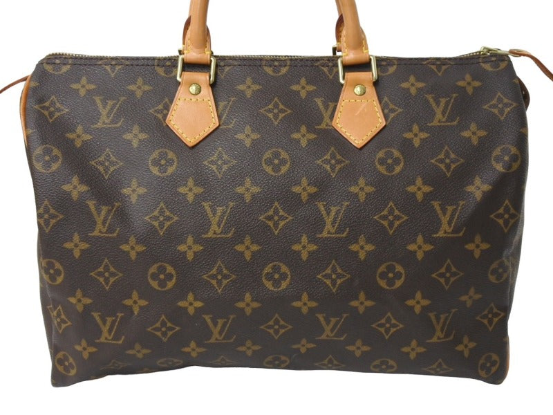 LOUIS VUITTON ルイヴィトン スピーディ35 ハンドバッグ M41524 モノグラムキャンバス ゴールド金具 ブラウン 美品 中古  67534 – Casanova Vintage