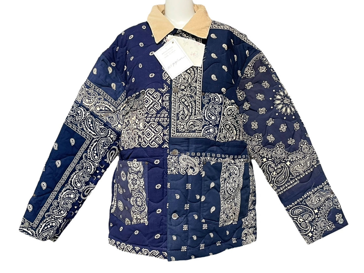 新品未使用 READY MADE レディメイド Quilting Bandana Burn Coat ジャケット サイズ1 ペイズリー柄 キルティング  RE-CO-NV-00-00-111 中古 4c067968 – Casanova Vintage