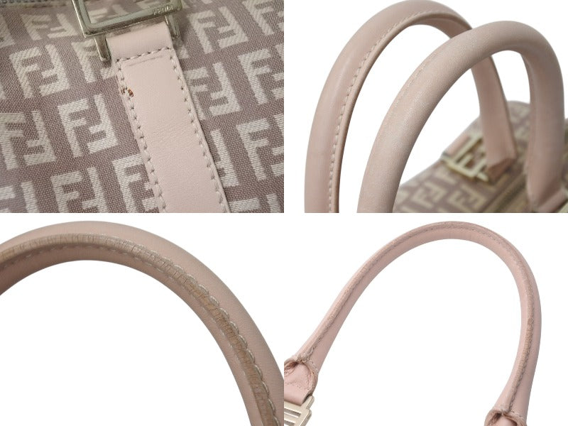 FENDI　ハンドバッグ　ミニボストンバッグ　ズッキーノ　キャンバス　レザー トムフェンディ ズッキーノ ミニボストンバッグ ハンドバッグ