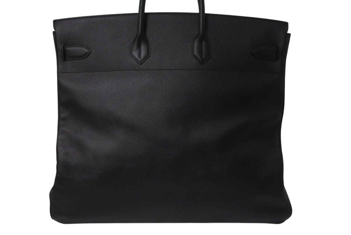 HERMES ブラック ハンドバッグ HERMES エルメス ハンドバッグ オータクロア50 ブラック アルデンヌ