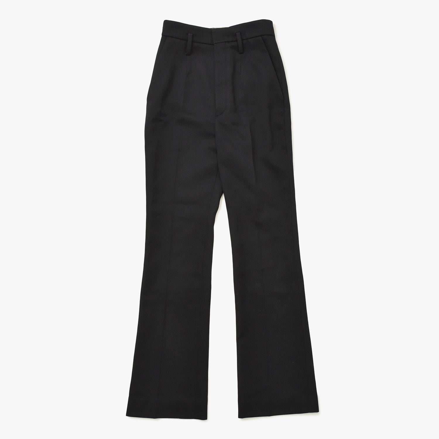 極美品 SAINT LAURENT サンローラン ハイウエスト ウールギャバジン