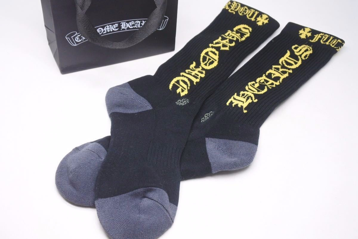 クロムハーツ Chrome Hearts SOCKS OLD ENGLISH 1PK サイズ:M オールドイングリッシュロゴ靴下ソックス 34460  – Casanova Vintage