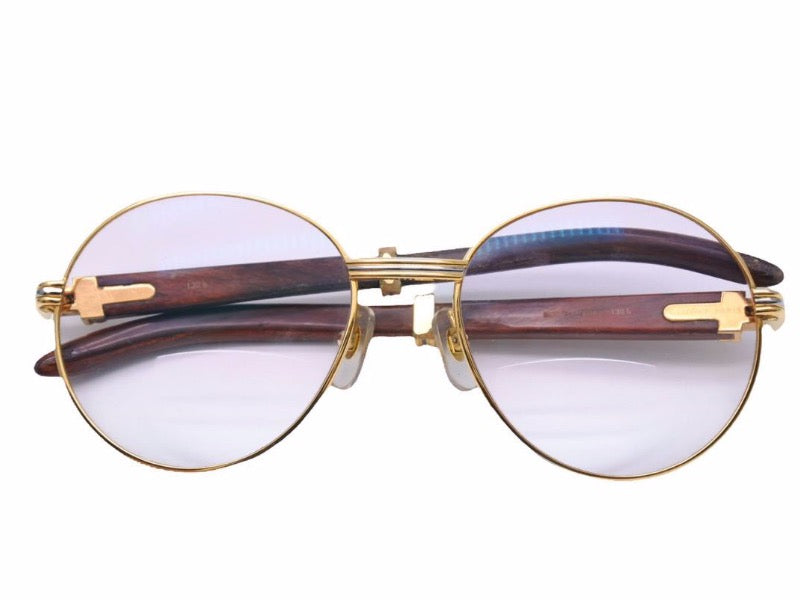 Cartier カルティエ メガネ 眼鏡 ウッド テンプル サングラス 