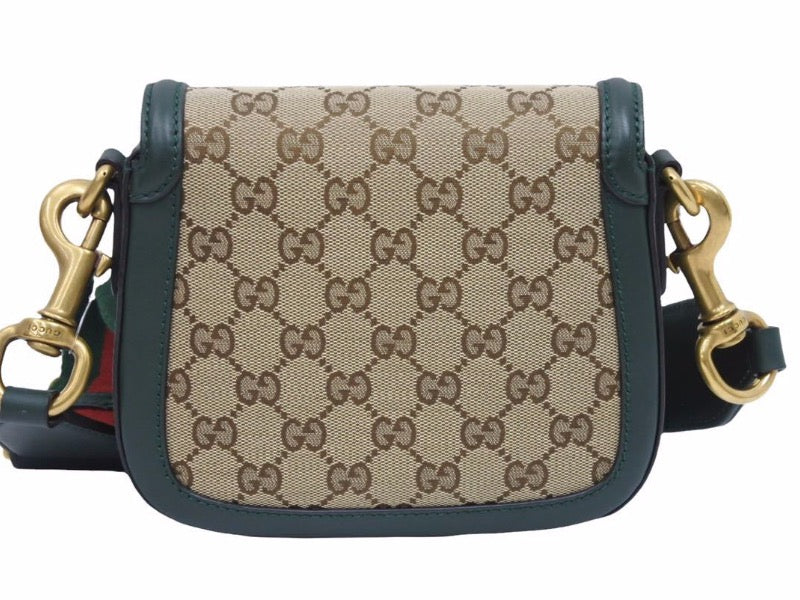 GUCCI グッチ レディウェブ ショルダーバッグ 384821 グリーン茶