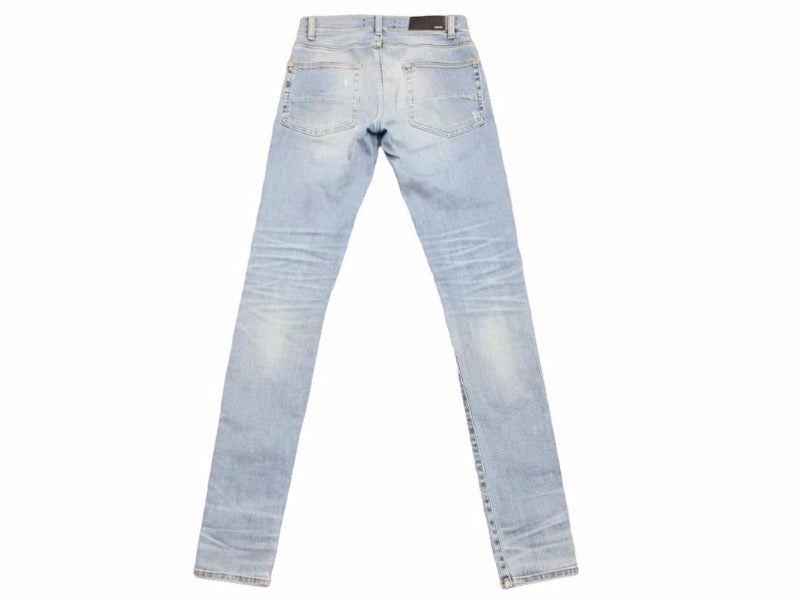 AMIRI アミリ Biker Jean バイカーストレッチスキニーデニムパンツ ダメージ加工 インディゴ RN150712 サイズ28 中古  38771 – Casanova Vintage