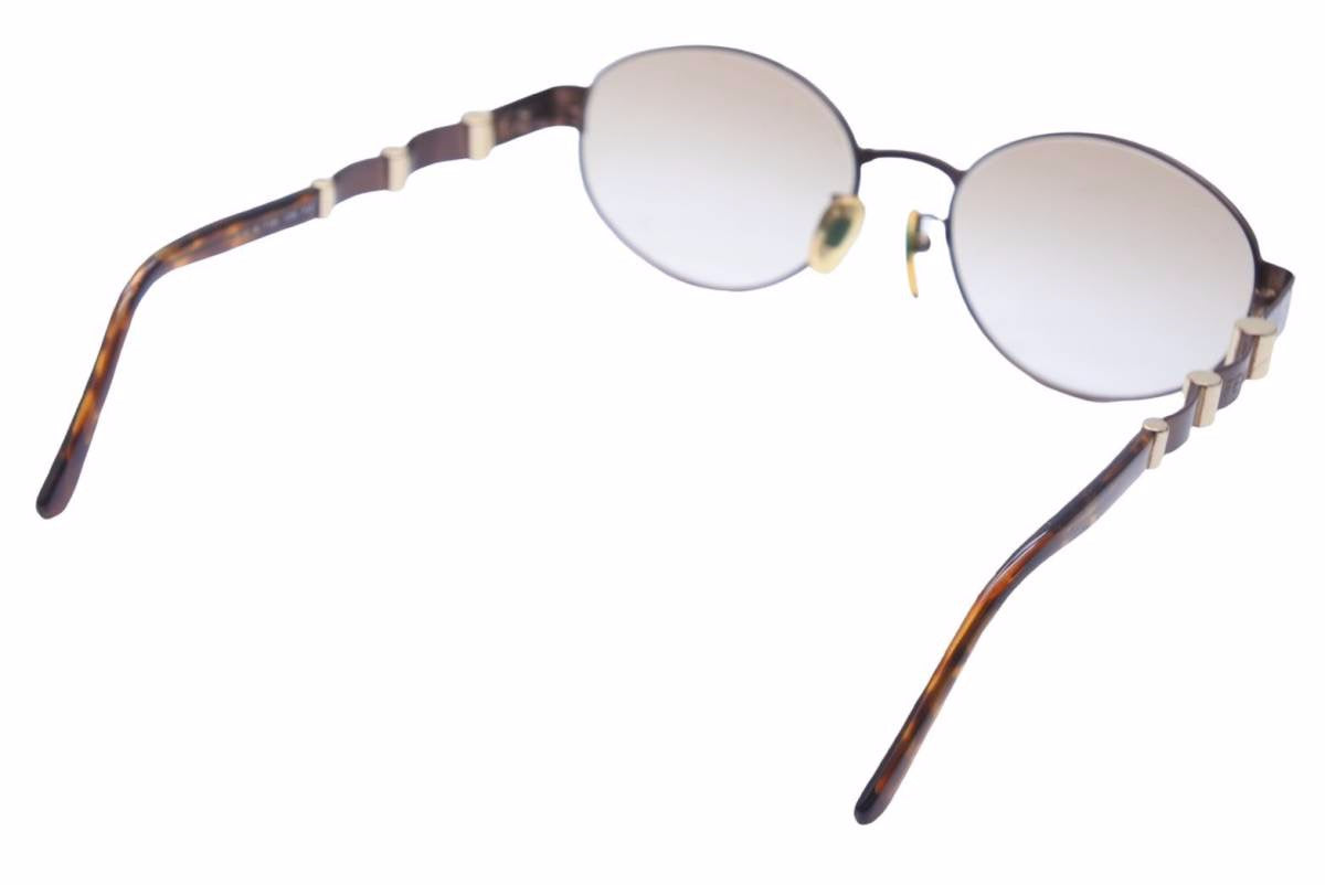 FENDI フェンディ ヴィンテージ サングラス SL7129 ブラウン ゴールド