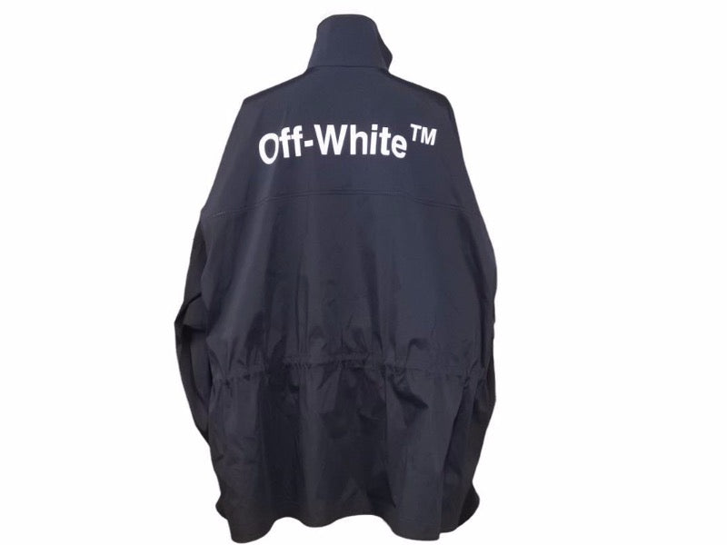 OFF WHITE オフホワイト バックロゴプリントナイロンブルゾン シェル