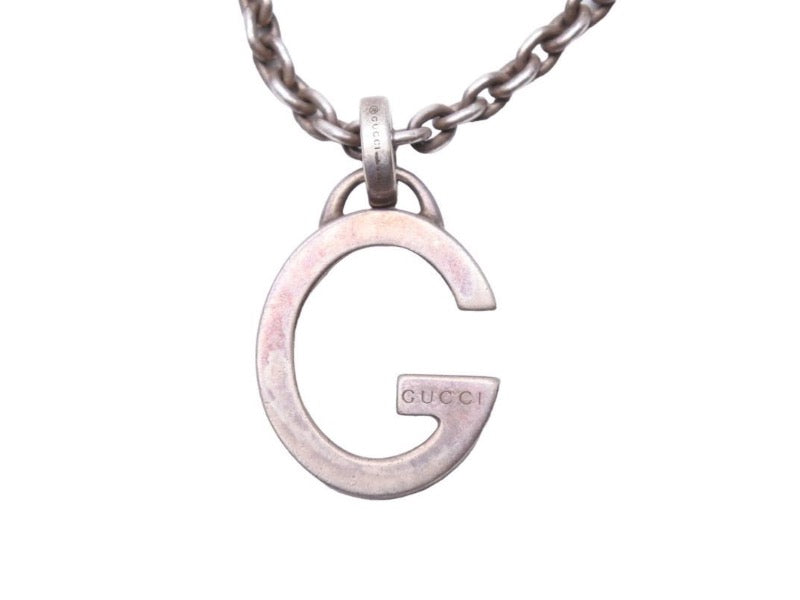 GUCCI グッチ ネックレス チョーカー アクセサリー ジュエリー Gロゴ Ag925 スターリングシルバー 良品 中古 43003 –  Casanova Vintage