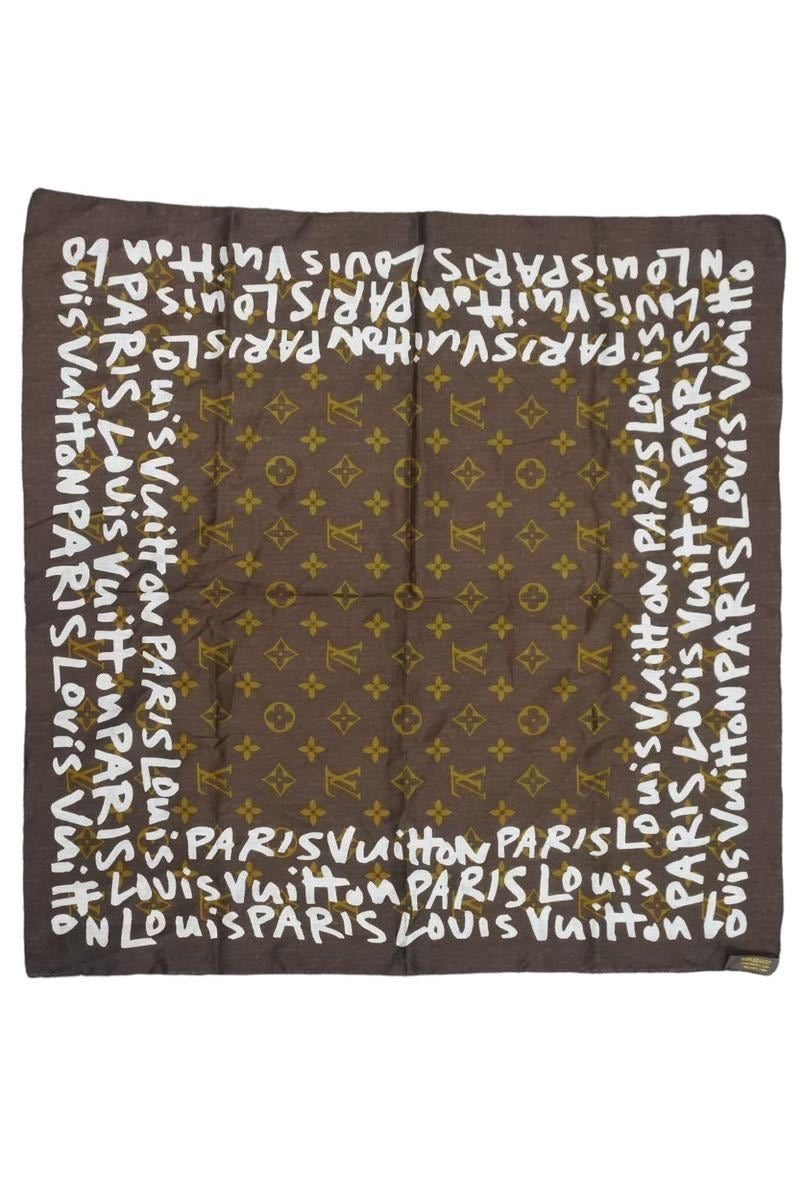 Louis Vuitton ルイヴィトン monogram graffiti scarf モノグラム