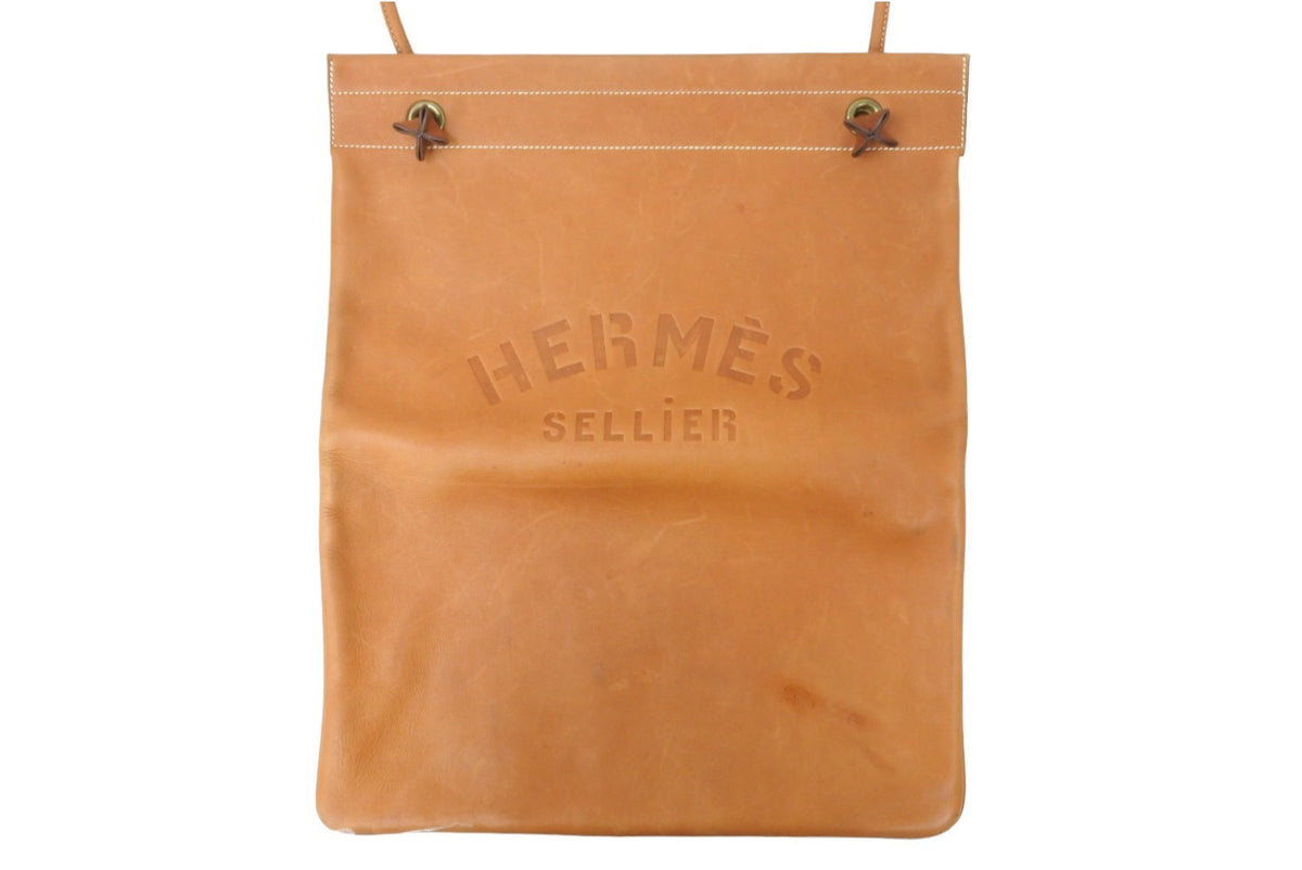 HERMES エルメス アリーヌGM バレニア ショルダーバッグ マルジェラ期 C刻印 スイフト ブラウン ゴールド金具 良品 中古 45420 –  Casanova Vintage