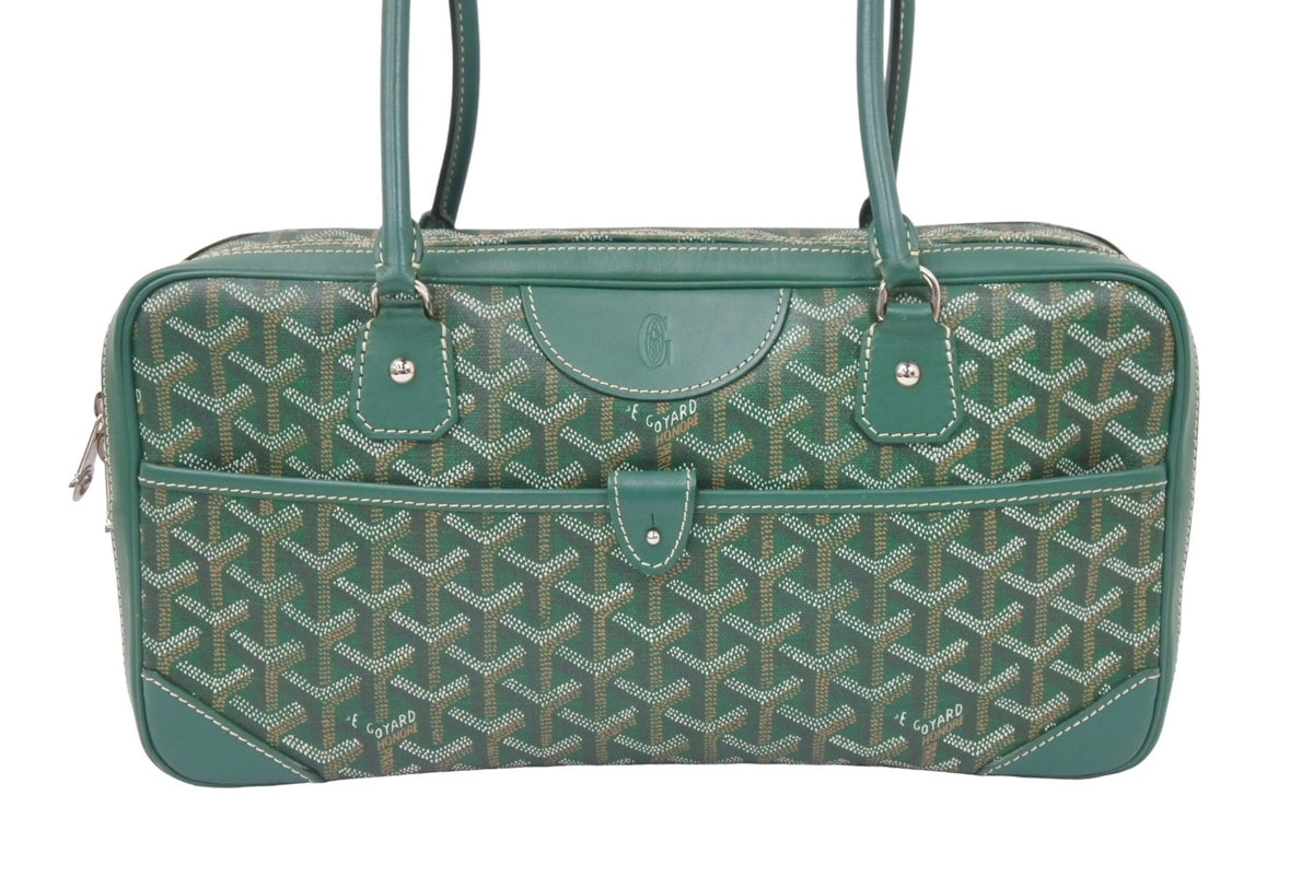 GOYARD ゴヤール サンマルタン ヘリンボーン スクエアボストンバッグ