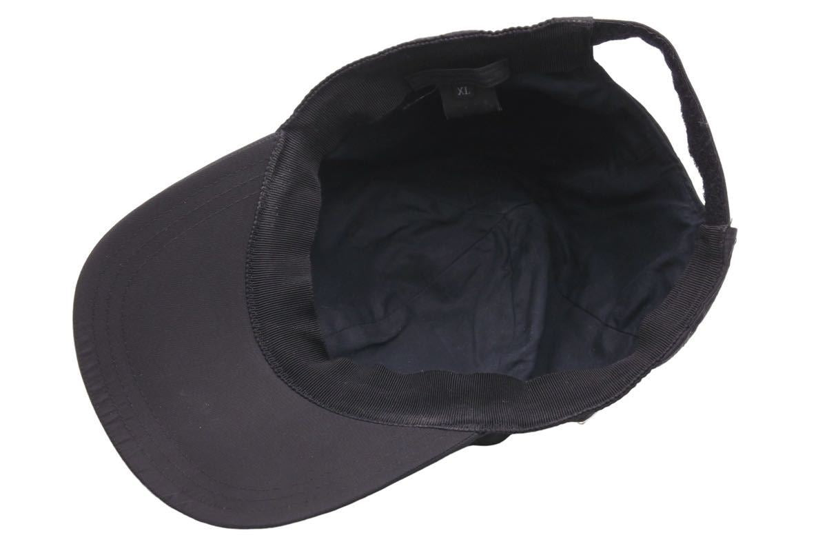 PRADA プラダ キャップ 三角プレート ロゴ ブラック シルバー 帽子