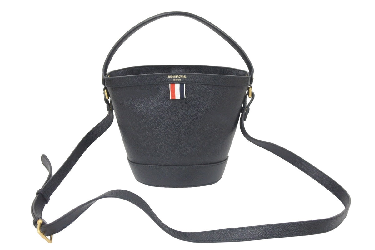 トムブラウン バケツ型2Wayショルダーバック【美品】 THOM BROWNE トムブラウン バケツ型 2WAYバッグ ショルダーバッグ