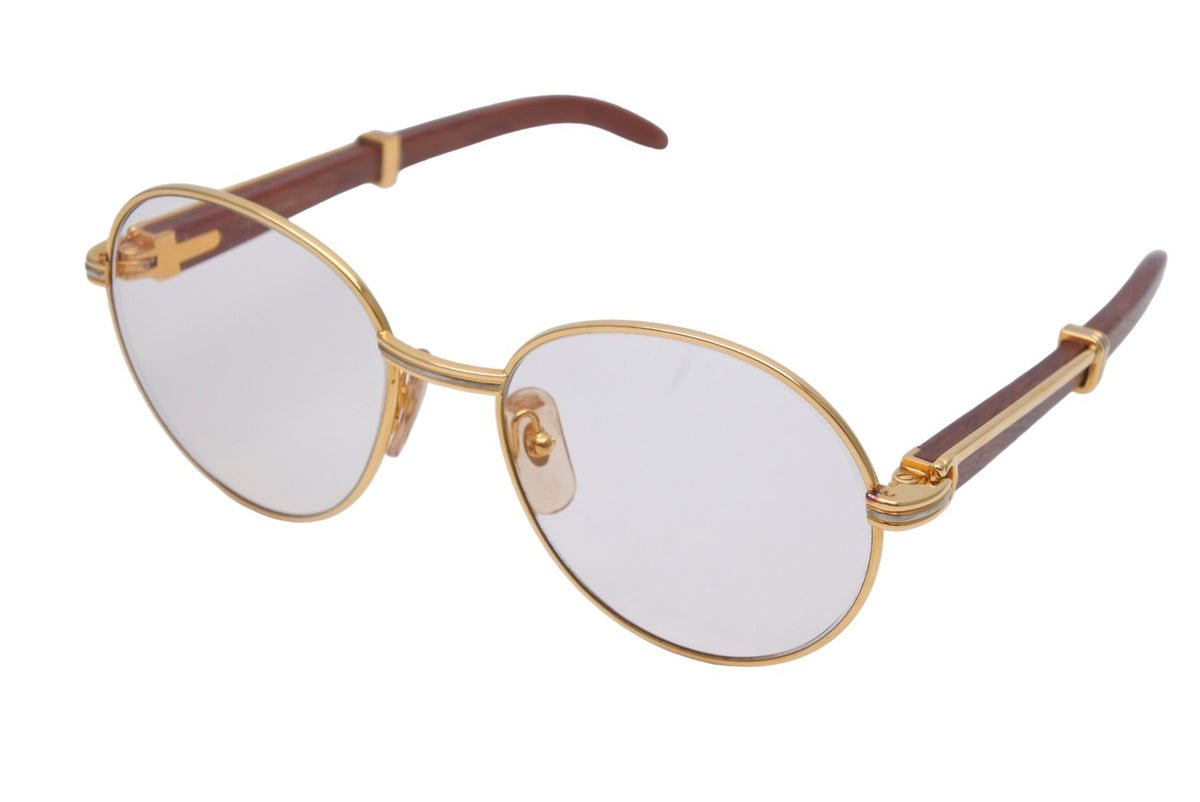 Cartier カルティエ メガネ 眼鏡 ウッドテンプル サングラス アイ