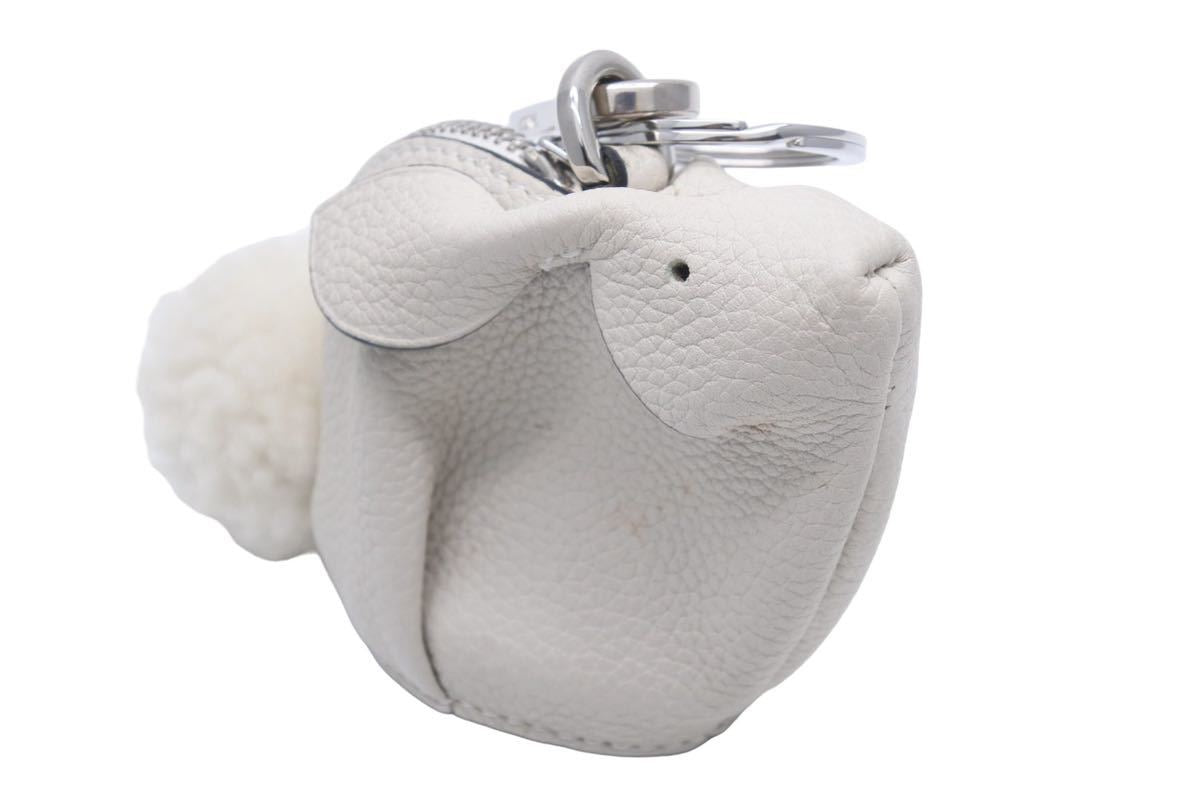 LOEWE ロエベ ケース バニーチャーム パース カーフスキン キーホルダー 199.12.T40 411825 中古 48676 LOEWE ロエベ コインケース バニーチャーム コインパース カーフスキン