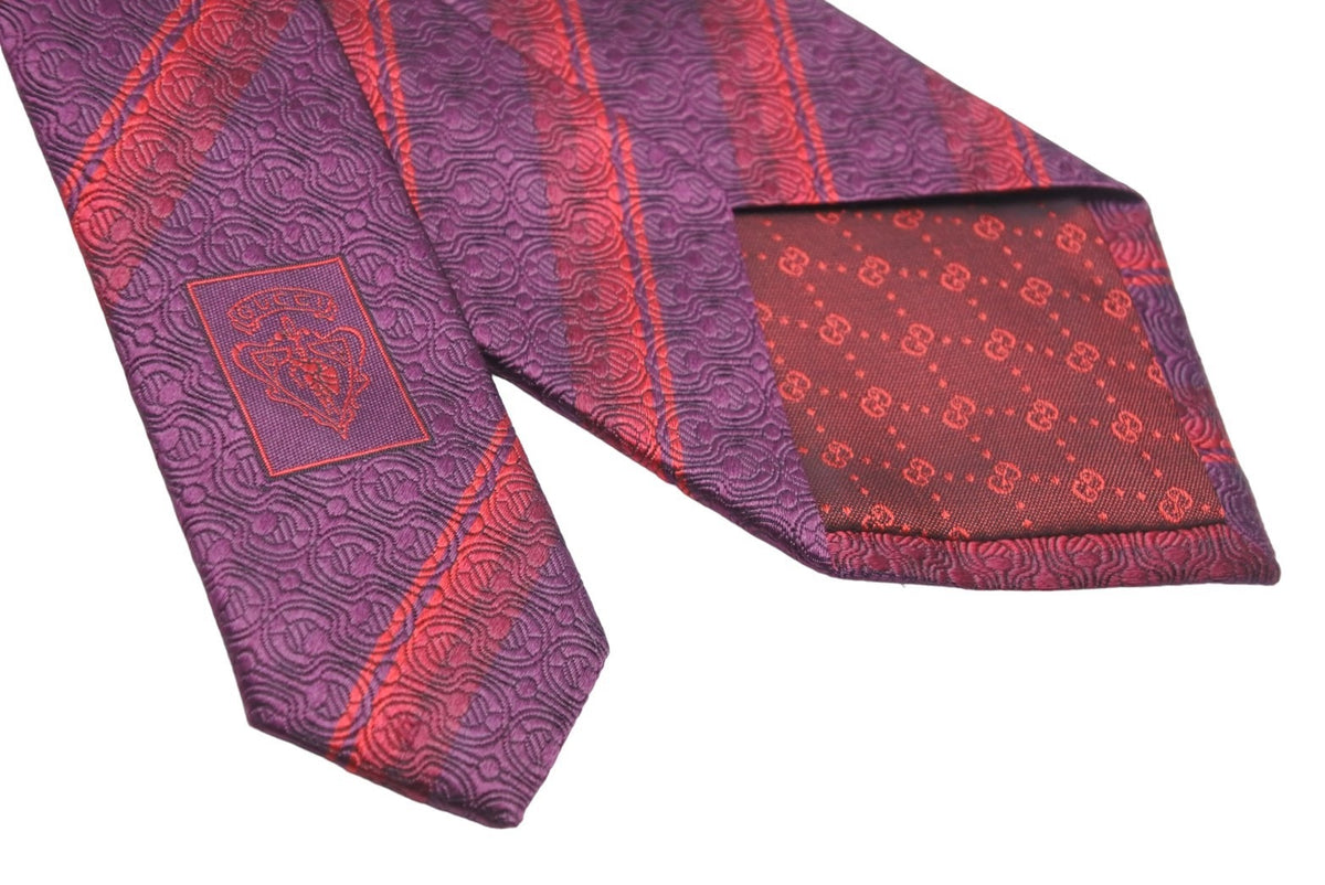 GUCCI グッチ ネクタイ ストライプ 総柄 GG トムブラウン期 シルク