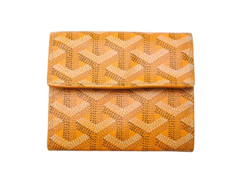 GOYARD ゴヤール コインケース イエロー マリニー ウォレット PVC