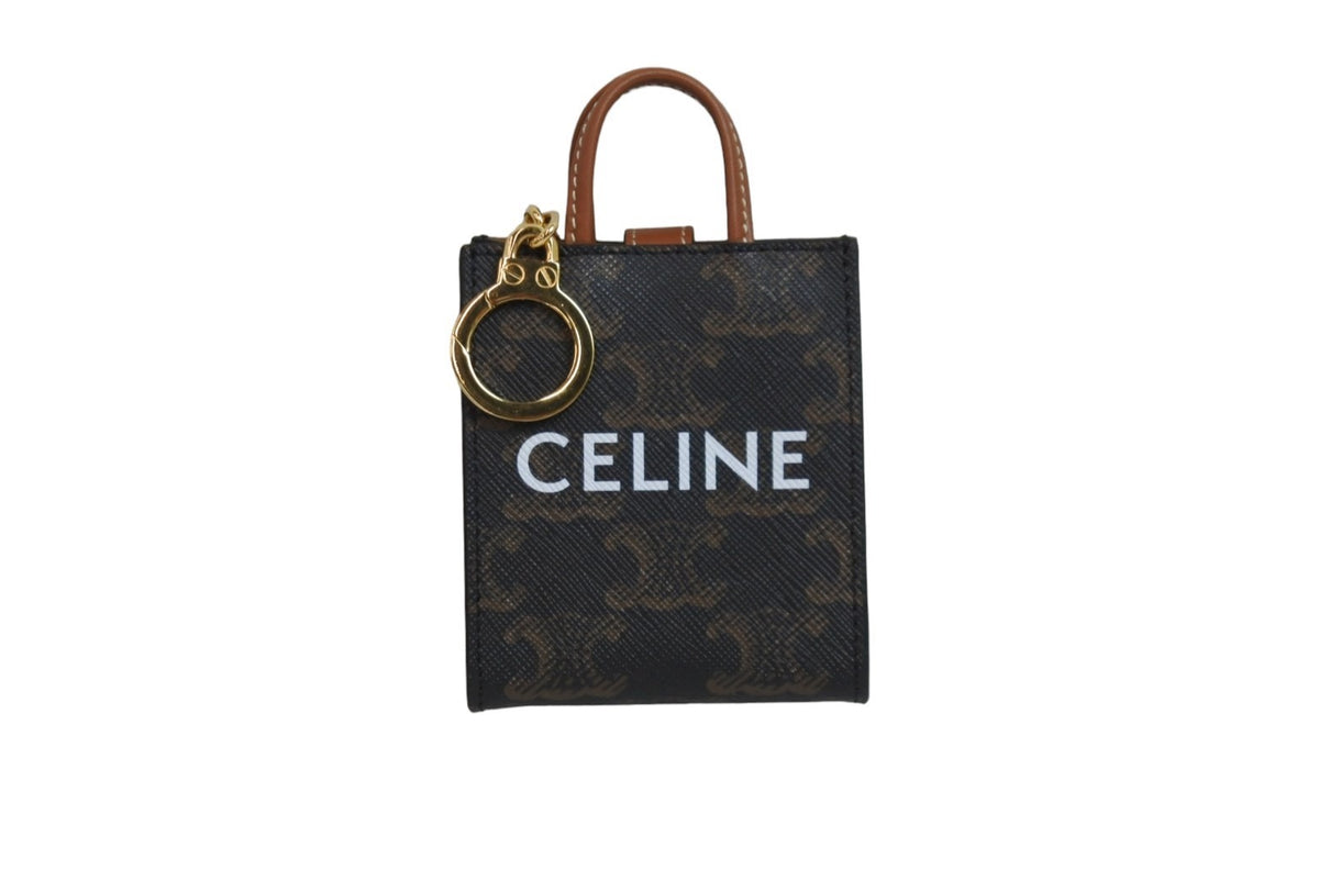 新品同様 CELINE セリーヌ キーホルダー・キーチャーム マイクロ バーティカル カバ 10I492CZ1.04LU ゴールド金具 中古  53757 – Casanova Vintage