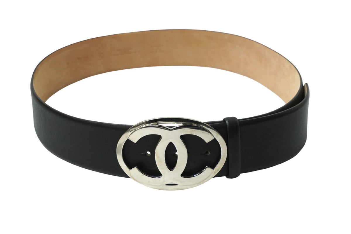 CHANEL シャネル　ココマークバックル　ベルト　ヴィンテージ CHANEL シャネル ココマーク バックル ベルト 96P刻印 フランス製