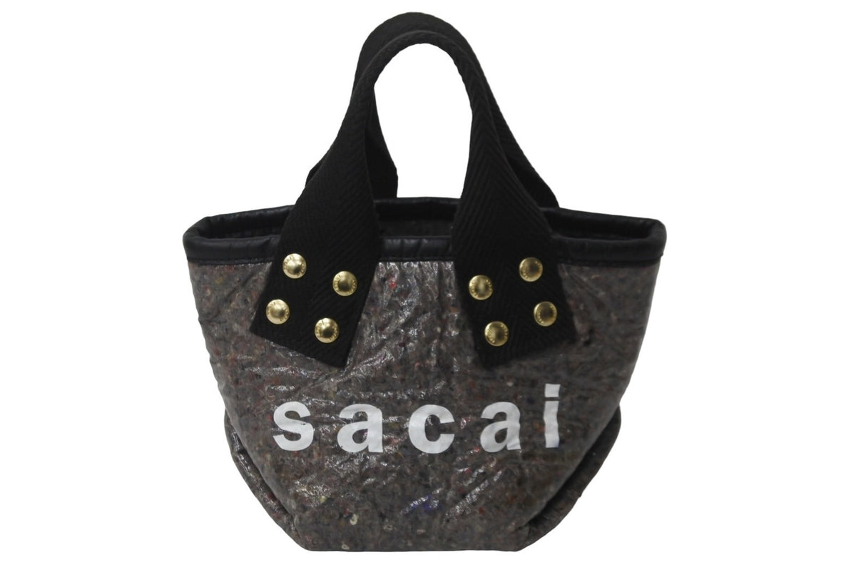 Sacai サカイ トートバッグ サウンドプルーフ トートバッグ スモール グレー 21SS ゴールド金具 美品 中古 55622 –  Casanova Vintage