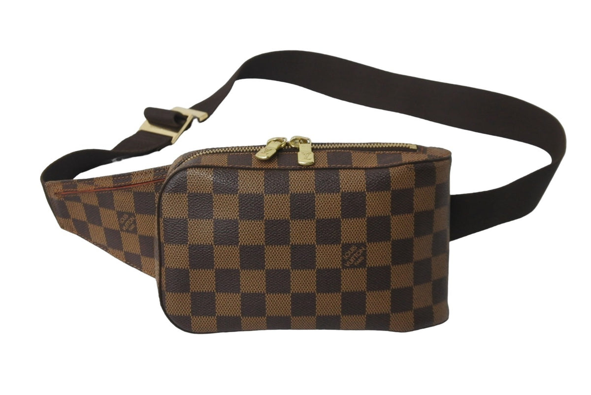 LOUIS VUITTON ルイヴィトン ダミエ ウエストバッグ ボディバッグ ジェロニモス N51994 ブラウン ゴールド 美品 中古 56108  – Casanova Vintage