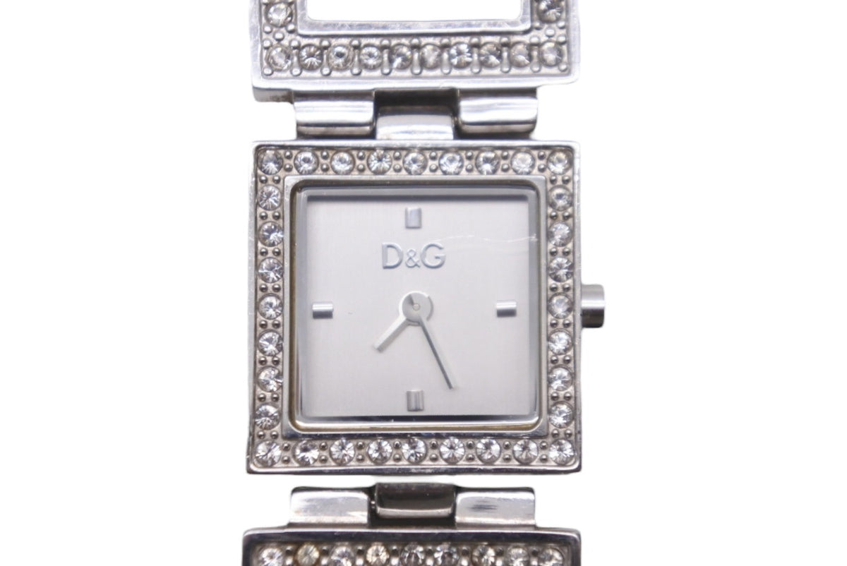 DOLCE&GABBANA D&G ドルチェアンドガッバーナ 時計 レディース シルバー ステンレス 美品 中古 56334 – Casanova  Vintage