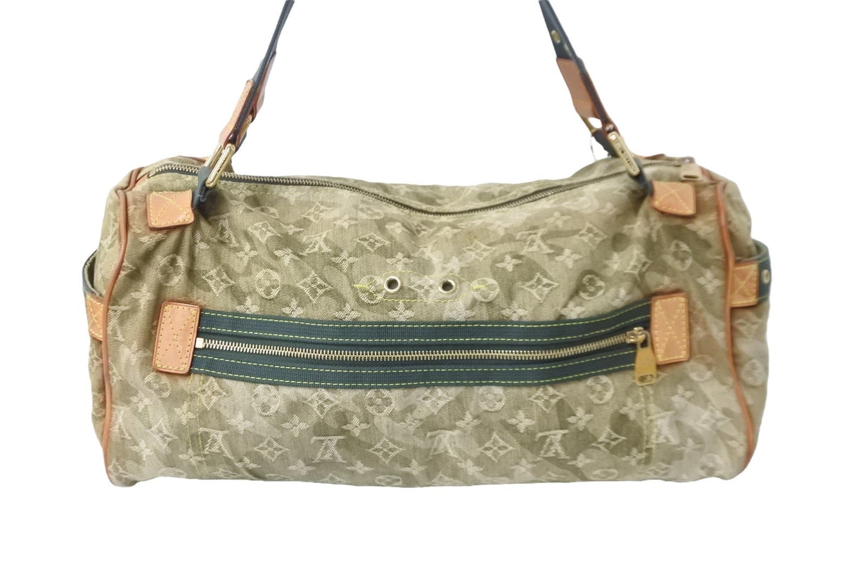 LOUIS VUITTON ルイヴィトン モノグラモフラージュ リス ボストンバッグ カーキ 村上隆 デニム 08AW M95771 中古 56583  – Casanova Vintage