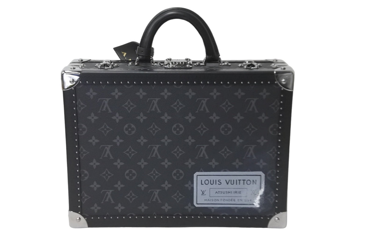 LOUIS VUITTON ルイヴィトン スペシャルオーダー トランク プレジデント モノグラムエクリプス ブラック シルバー金具 57376 –  Casanova Vintage